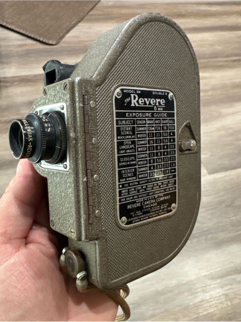 Vintage 1940s Revere Eight Model 88 8mm Movie Camera Not Tested